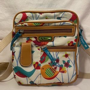 Lily Bloom Bird Pattern Crossbody Bag